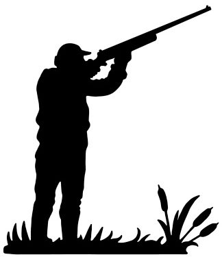 Silhouettte of a Hunter